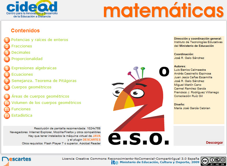 Cidead Matemticas 1 ESO