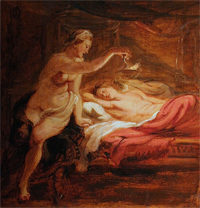 Psique y Cupido Rubens
