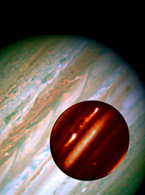 Imagen de Jpiter del Hubble con las tormentas ampliadas. (Foto: Nature)