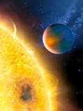 Recreacin artstica del planeta extrasolar HD 189733b. (Foto: Nature)