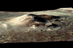 Cono volcánico en la caldera Nili Patera de Marte.|NASA