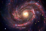 La flecha indica la supernova SN 1979C en la galaxia M100.| NASA