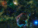 Imagen de la explosión estelar. Foto: NASA/JPL