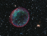 Burbuja de gas detectada por el Hubble. Foto: NASA/ESA