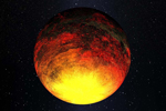 Recreación del planeta Kepler-10b, fuera del Sistema Solar. | NASA