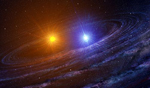 Ilustración de un sistema doble. Foto: NASA