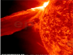 LLamarada solar captada por la NASA. Fragmento vídeo NASA.
