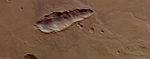 Cicatriz en la superficie de Marte. Foto: ESA