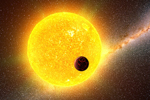 Recreación de uno de los "soles" localizados por Kepler.| "Science"