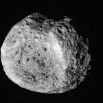Una de las imágenes de Hyperion. Foto: NASA.