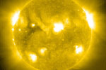 Imagen del Sol captada por el observatorio SOHO de la NASA el 6 de septiembre.
