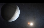Representación del sistema multiplanetario alrededor de dos soles. | NASA