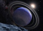 Recreacin artstica del exoplaneta HR 8799b. | NASA/ESA/G. Bacon