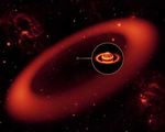 Ilustracin de la vista infrarroja del nuevo anillo de Saturno. | NASA.
