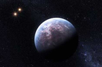 Ilustracin de un exoplaneta cerca de la estrella Gliese 667 C. | ESO.