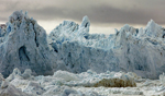 Reconstruccin del hielo rtico, en dos de las suposiciones. (Foto: AFP)