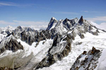El macizo del Mont Blanc desde Chamonix (Francia). (Foto: Alfredo Merino)