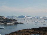 Imagen de Ilulissat Icefjord, una de las zonas ms tursticas de Groenlandia, en mayo. (Foto: Slim Allagui)