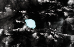 La imagen tomada por satlite muestra al iceberg flotando en direccin a Australia. | NASA