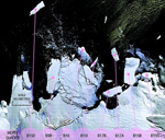 Posicin del iceberg (B17B) visto desde el satlite | AP