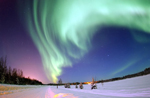Aurora boreal en Alaska.