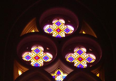 Vidrieras de la iglesia neogtica de La Milagrosa